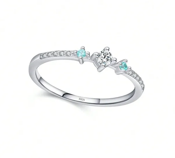 Sterling Silver and blue topaz rings.  - Image 8