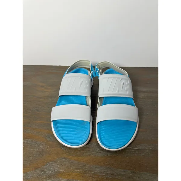 Nike Tanjun Sandals Women's Size 7 Gray Blue Sport Comfort Slides - Image 6