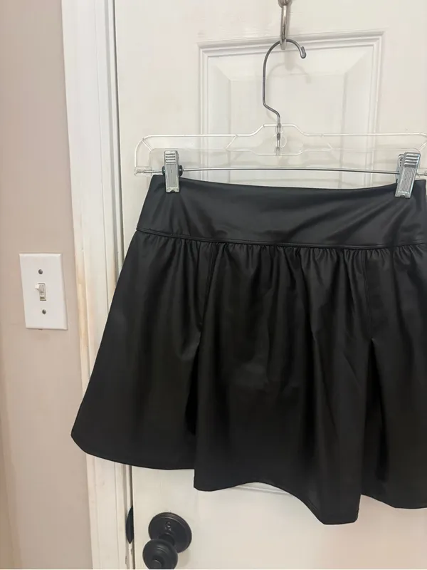 NWT!! Offline by Aerie Real Luxe Faux Leather Mini Skirt with Built-In Shorts - Image 10