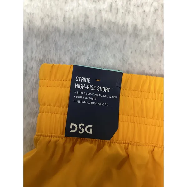 DSG Womens Stride High Rise Short University Gold Yellow DAW14201 Size‎ M NWT - Image 6