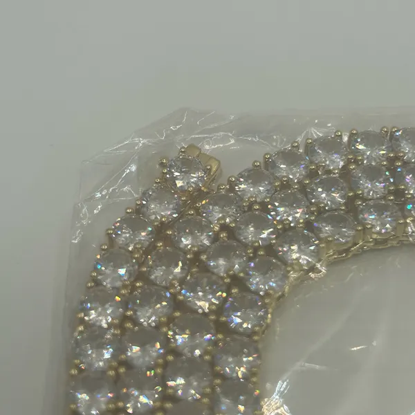 Kay Jewelers Moissanite Tennis Chain 5mm 24 Inch Gold New VVS1 D No Pass Hyperallergenic - Image 2