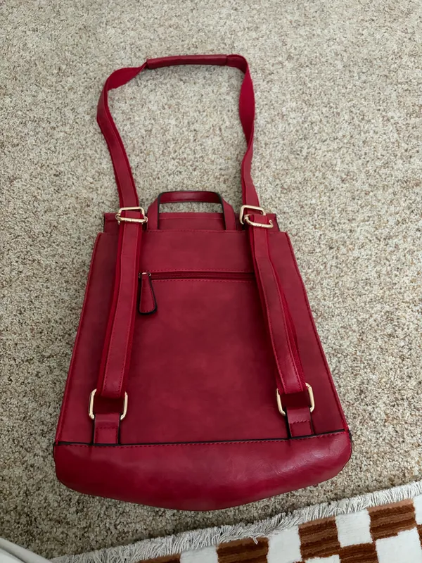 Red Backpack Purse - Image 3