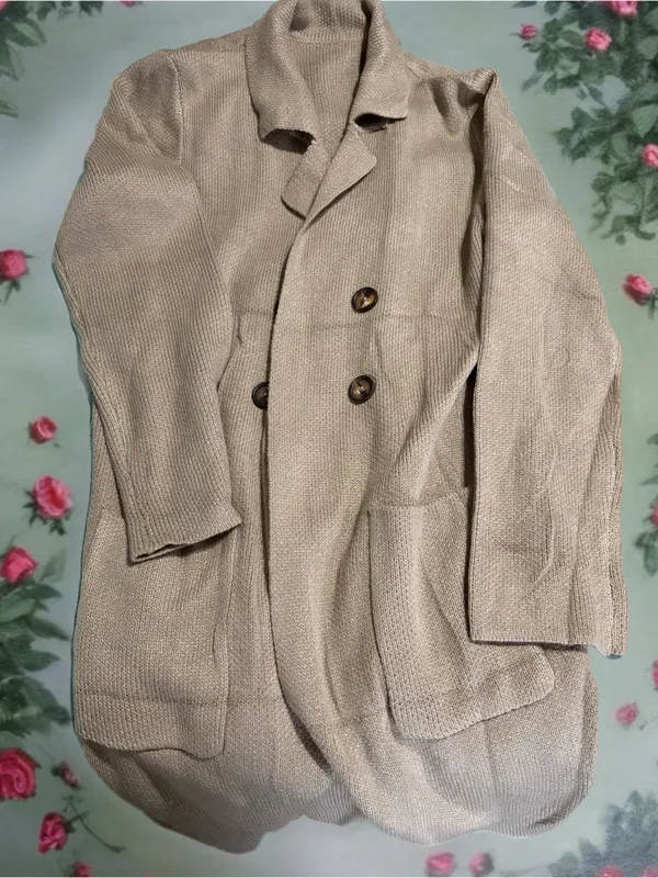 Duster Swater Tan Size L - Image 2