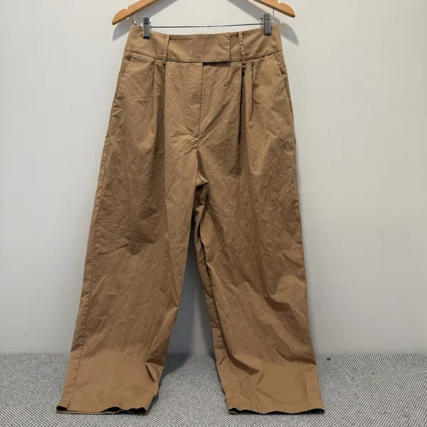 Anthropologie Exquise Barrel-Leg Chino Pants size M - Image 3