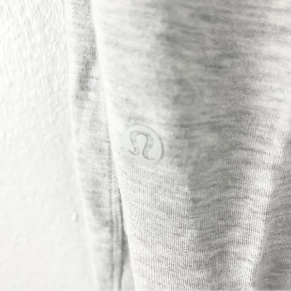 LULULEMON Gray Warm Down Super Soft Touch Drawstring Waist Joggers Size 4 Casual - Image 9
