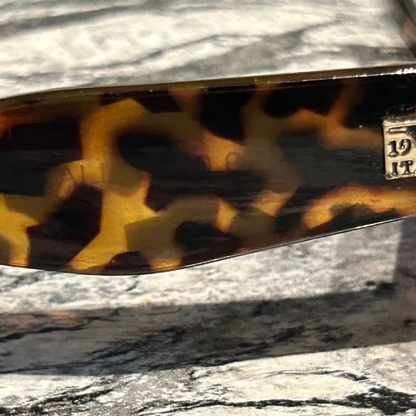 Versace Leopard Print Sunglasses - Image 11