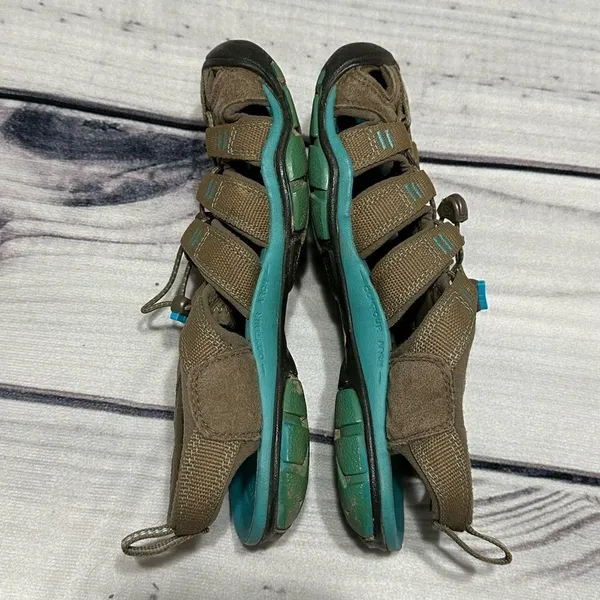 KEEN 'Clearwater CNX' Brown/Turquoise‎ Waterproof Hiking Water Sandals Sz 6 - Image 6