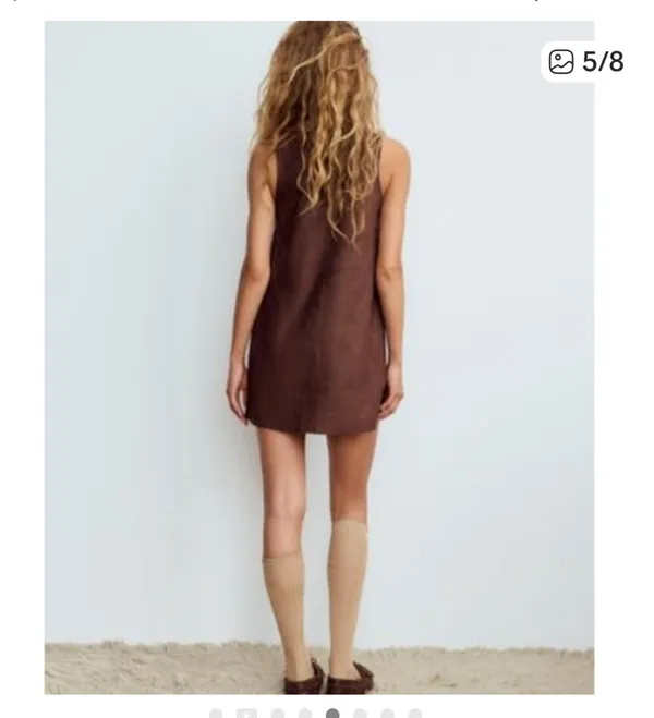 Zara NWT Suede Dress - Image 2