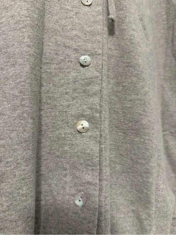 Grey Button-Up Hoodie Jacket - Image 3