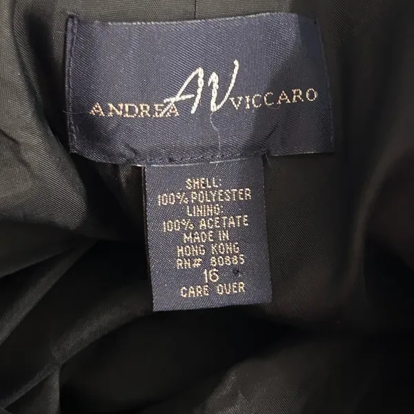 Andrea‎ Viccaro Vintage Pants Suit Black 14 - Image 6