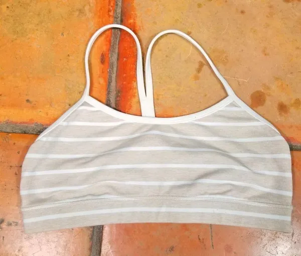 Lululemon Flow Y Bra IV Deauville Cashew Stripe - Image 2