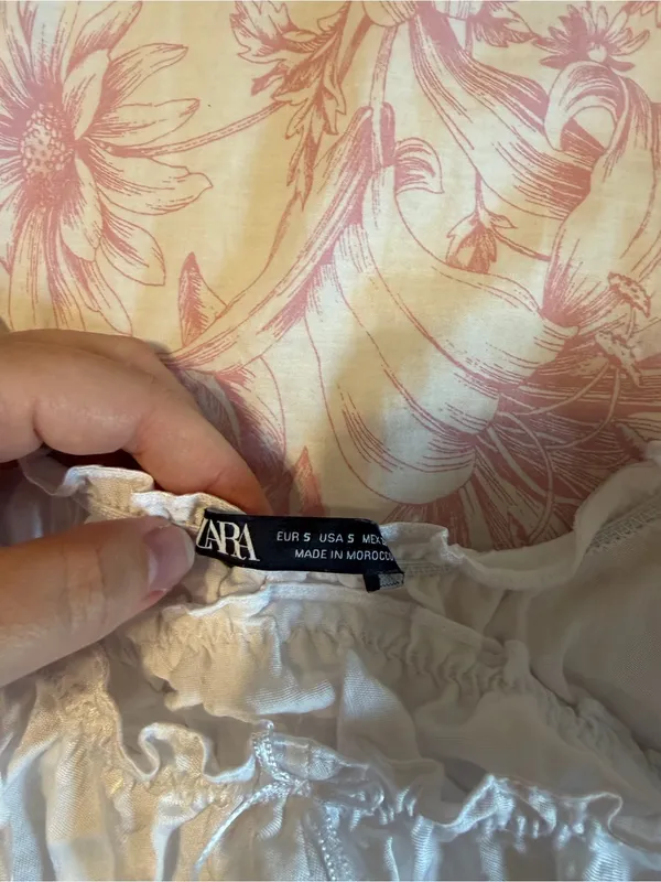 White Ruffle Zara Tank Top - Image 2