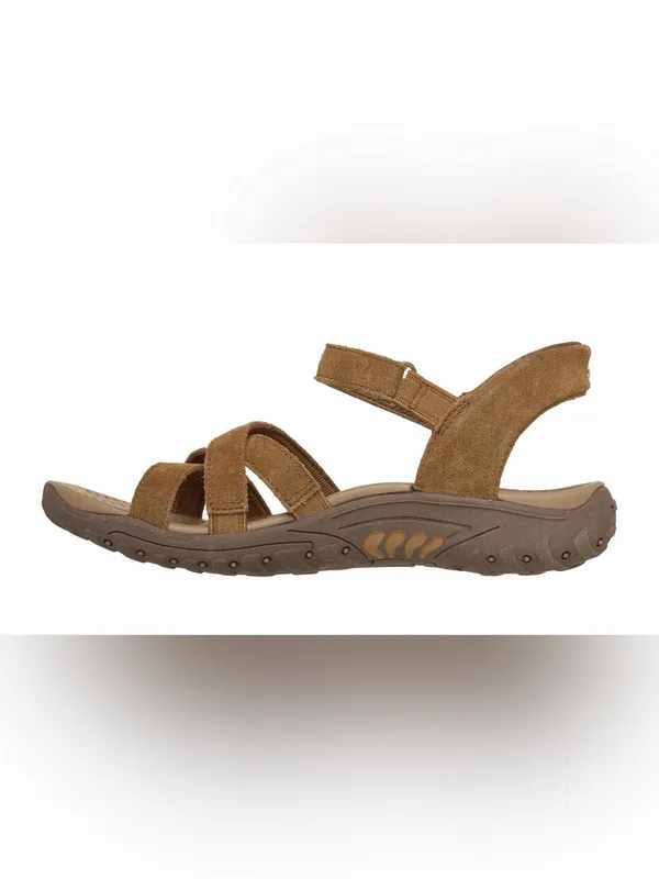 Skechers Women’s Brown Suede Strappy Outdoor Sandals Size 8.5 - Image 4
