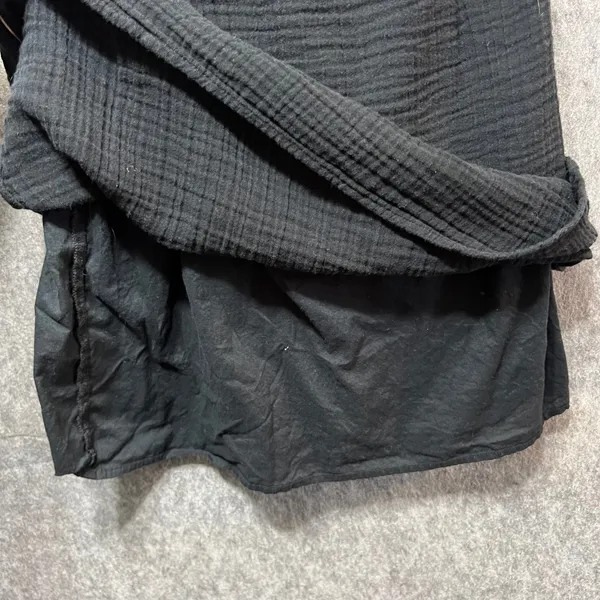 Aerie Black Dress Off Shoulder Ruffle Lined Casual XXS‎ Gauze Mini Dress - Image 3