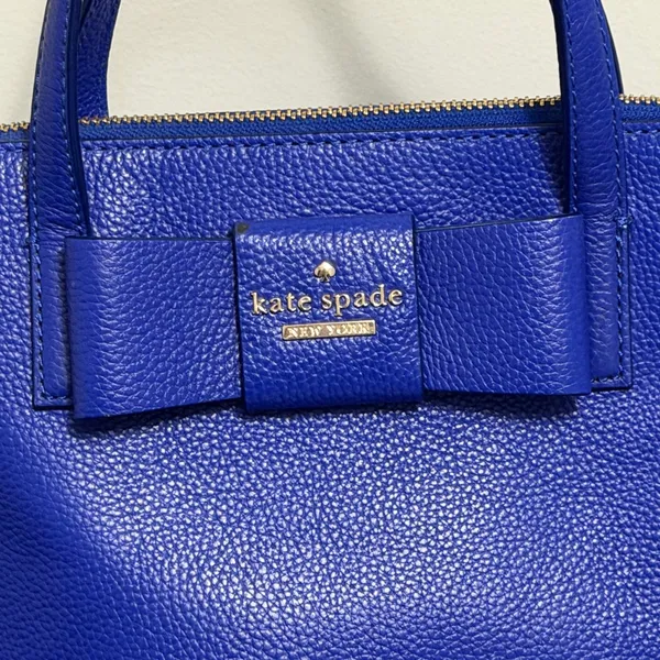 Kate Spade Maise Bow Satchel Bag in Bright Lapis Includes Strap - Image 3