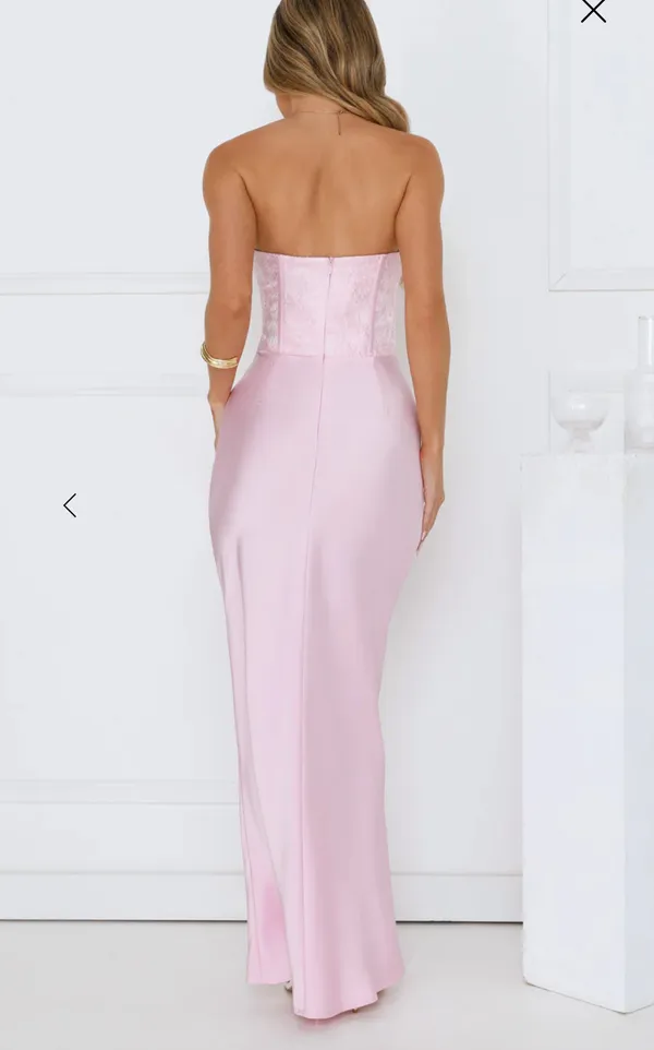 Hello Molly Pink Corset Maxi Dress - Image 2