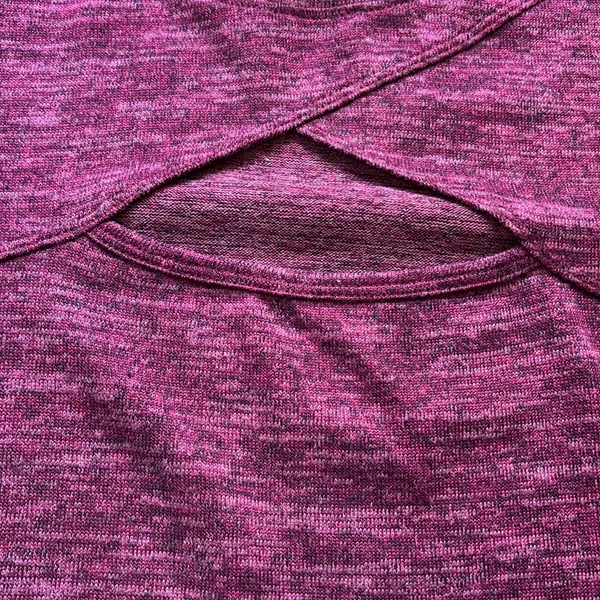 Maurices Raspberry Keyhole Light Sweater with Rouched Sleeves - Image 2