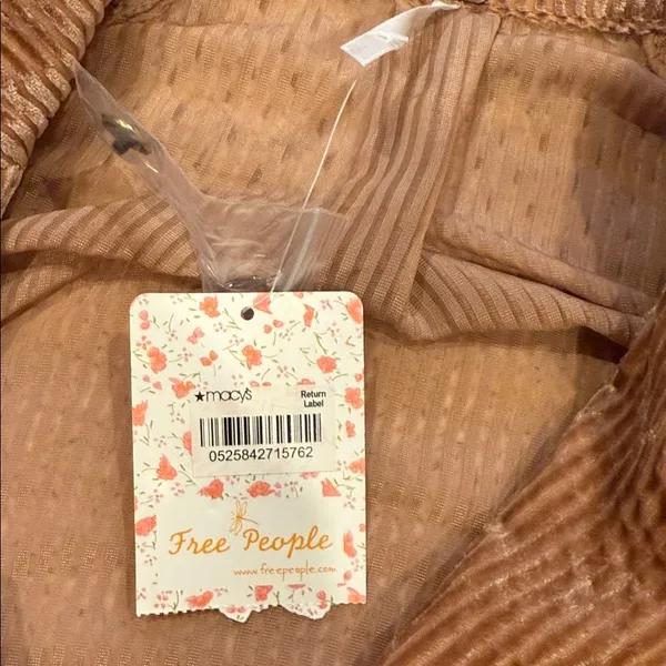 NEW Womens Free People Tan Corduroy Teddy Jacket L - Image 7