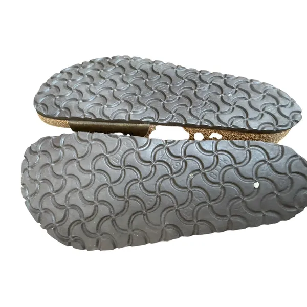 Birkenstock Madrid Metallic Anthracite Birko-Flor Slide Sandals 38/ 7-7.5 Narrow - Image 7