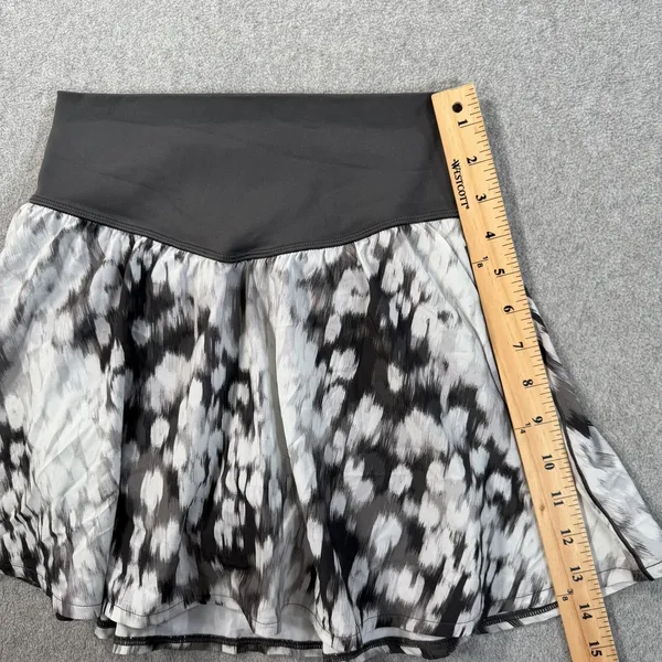 OFFLINE by Aerie Size Small Activewear Skort Black White Gray Pattern High Rise - Image 4