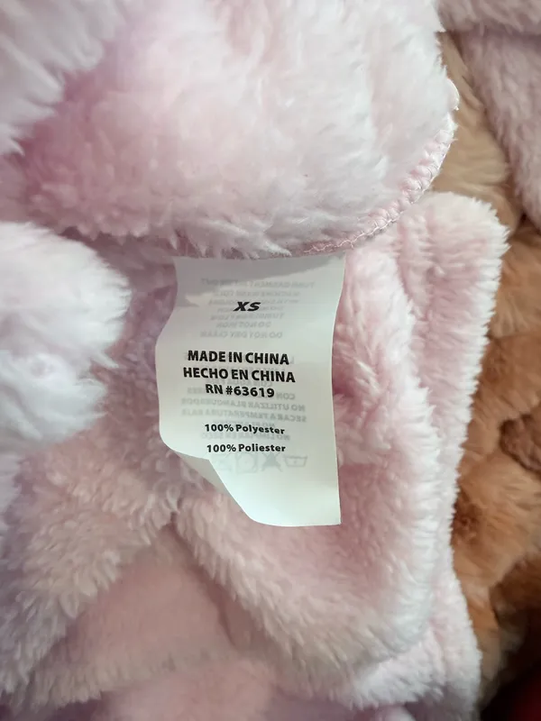NWT Bebe Fuzzy Lace Pink Fleece Pajamas Set Size Extra Small - Image 6