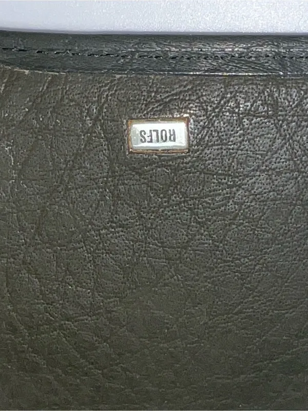 Rolfs Dark Green Long Water Buffalo Skin Leather Wallet 7” X 3.75” - Image 4