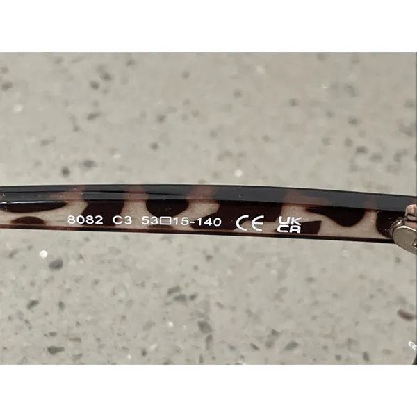 EYEGLASSES 8082 c3 53-15 140 Frames Only Tortoise Full rim - Image 5