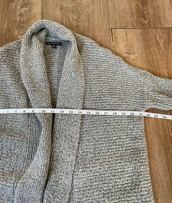American Eagle Outfitters open front knit cardigan grey cozy long Women’s sz XS - Image 11