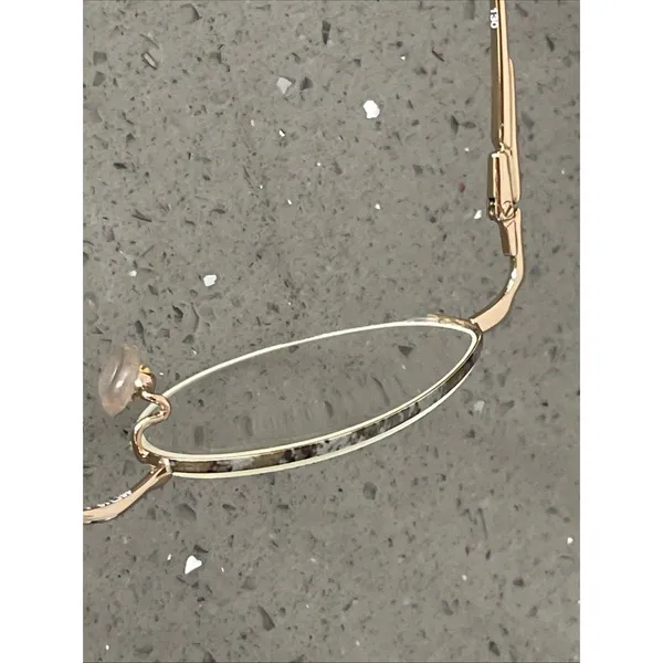 Nine West 21 Eyeglasses Frames ONLY 46-19-130 7FX Gold half rim pink tortoise - Image 8