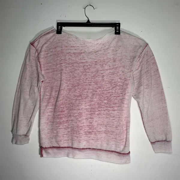 Retro‎ Brand Maryland Terrapins Sweatshirt Medium Red White Burnout Scoop Neck - Image 2