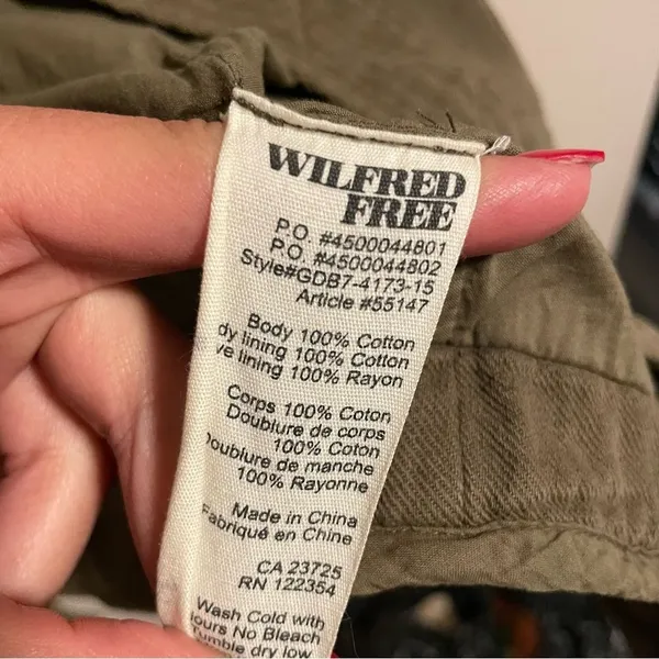 Aritzia Wilfred Free Green Open Cardigan Jacket- Size XS - Image 4
