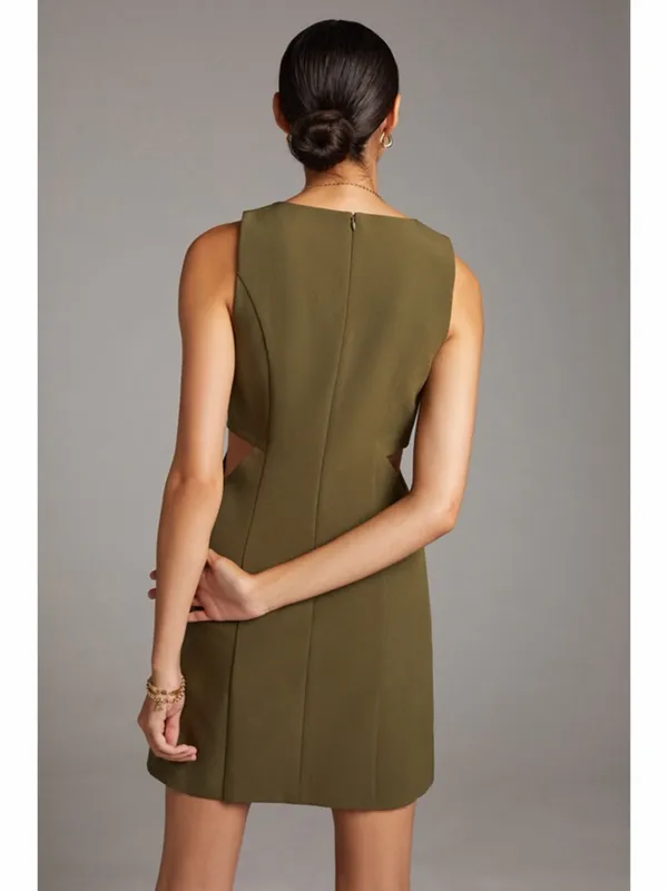 Anthropologie Mare‎ Mare Cut-Out Green Shift Dress - Image 2