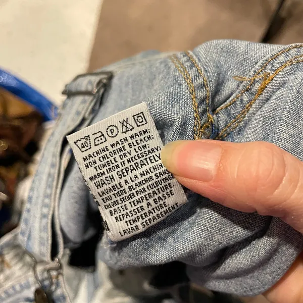 Cute Y2K denim Road Rags Jean Co short overalls pockets medium - Image 4