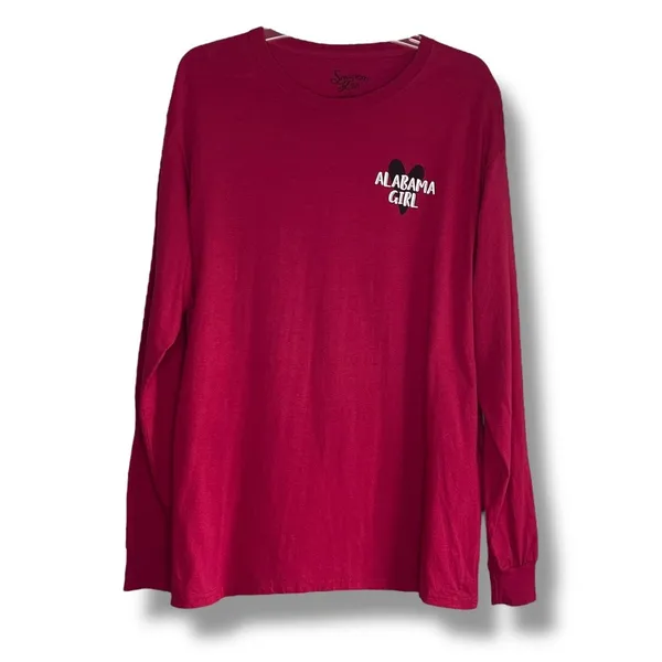 Southern Y’all Alabama Girl Crimson Tide long sleeve T-shirt medium - Image 3