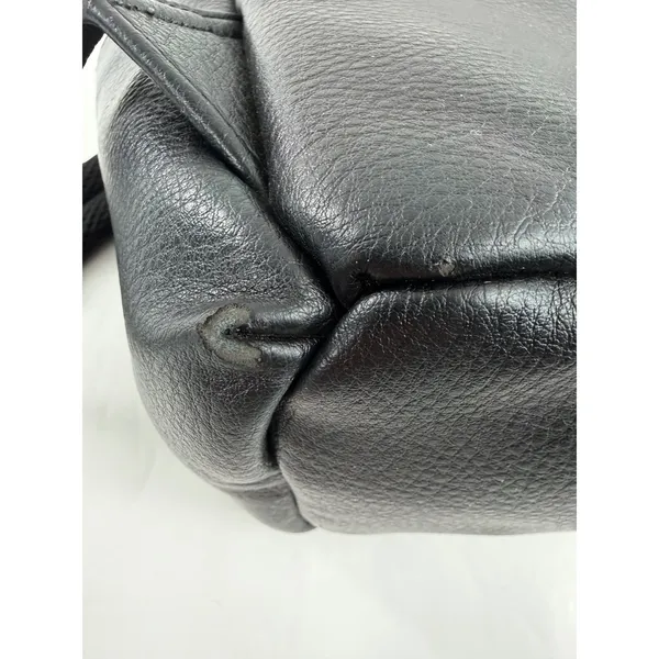 Freshly Picked Classic Diaper Bag Backpack Black Vegan Leather Padded Straps - Image 10
