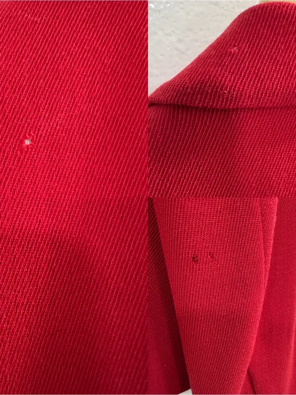VTG Lauren Ralph Lauren Red Wool Blend Gold Button Blazer Women’s Size 8P Petite - Image 9
