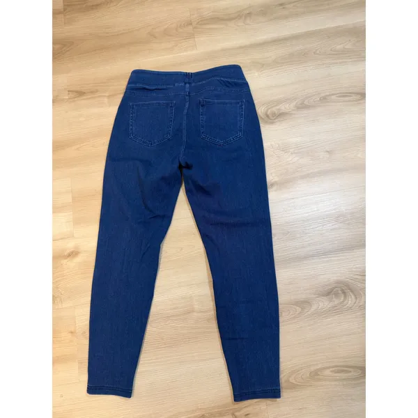 Halara Jeggings Blue L Womens Pull On High Waisted Stretch Denim Look - Image 9