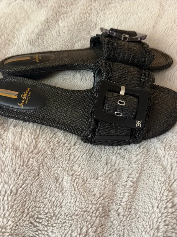 Sam Edelman Bambi Raffia Slide Sandals - Image 2