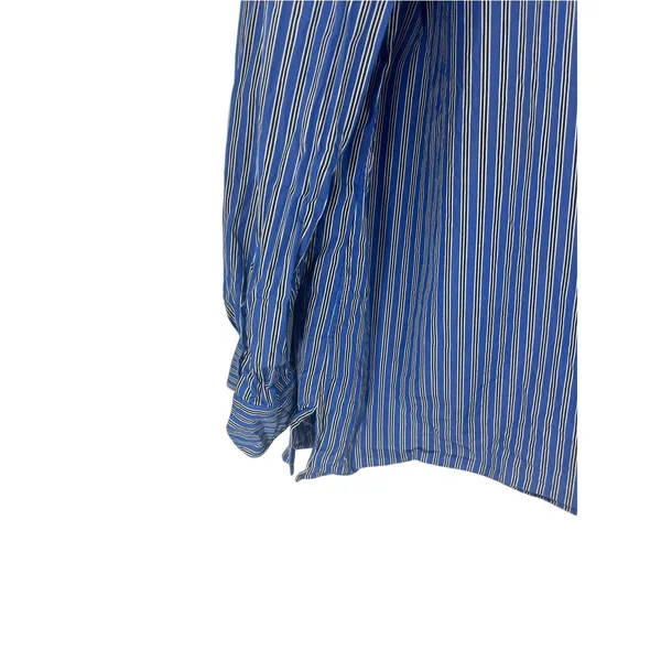 Ralph Lauren Womens 3xl Blue Monogram Dress Shirt Button Down Striped Old Money - Image 3