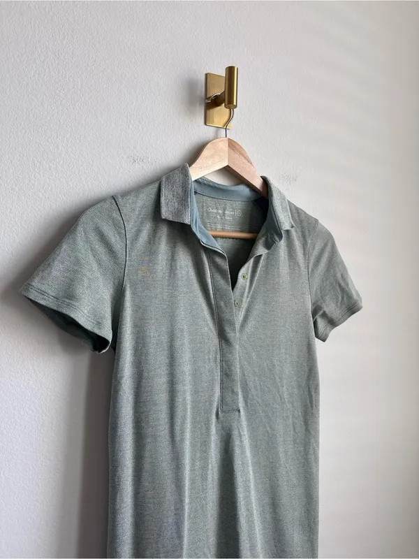 Outdoor Voices Birdie Polo Dress Light Green Athletic Mini Dress Small - Image 7