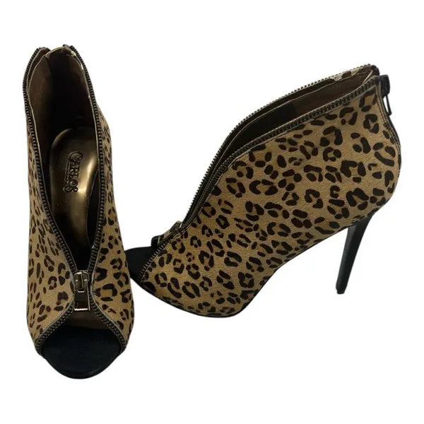 Carlos Santana Veruca leather upper fur 7.5 heels - Image 4