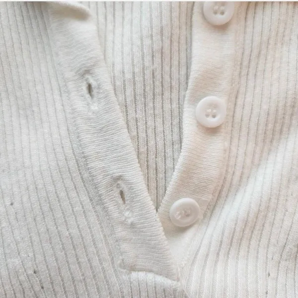 White Collared Shirt Size M - Image 4