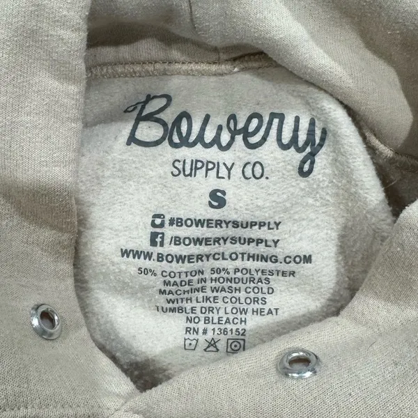 Bowery Supply Co. Tan Daydreamer Hoodie Sweatshirt Women’s Small - Image 2