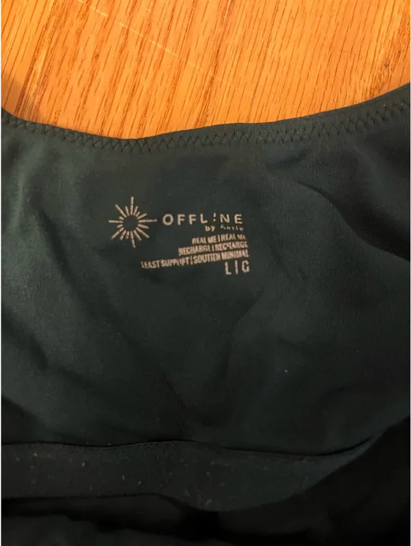 Hunter green offline by aerie sports bra - Image 4