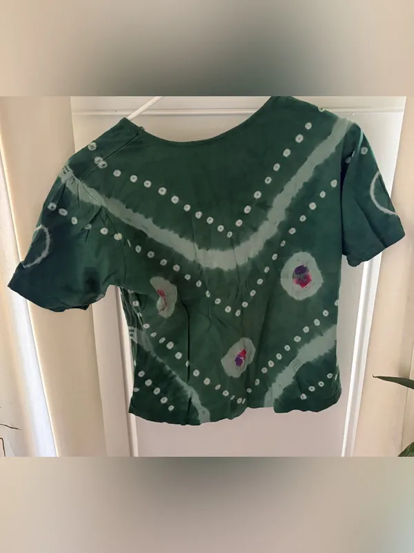 Classic Made In India Green Shirt Juniors L - Image 2