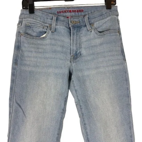 Lucky Brand Sweet Mid Rise Boot Cut‎ Jeans Light Wash Stretch Denim Size 4/27 - Image 2
