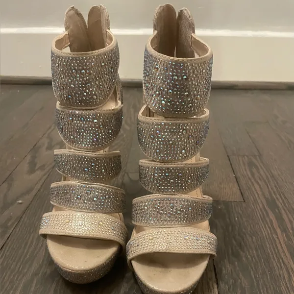 Steve Madden spycee champagne stilettos - Image 3