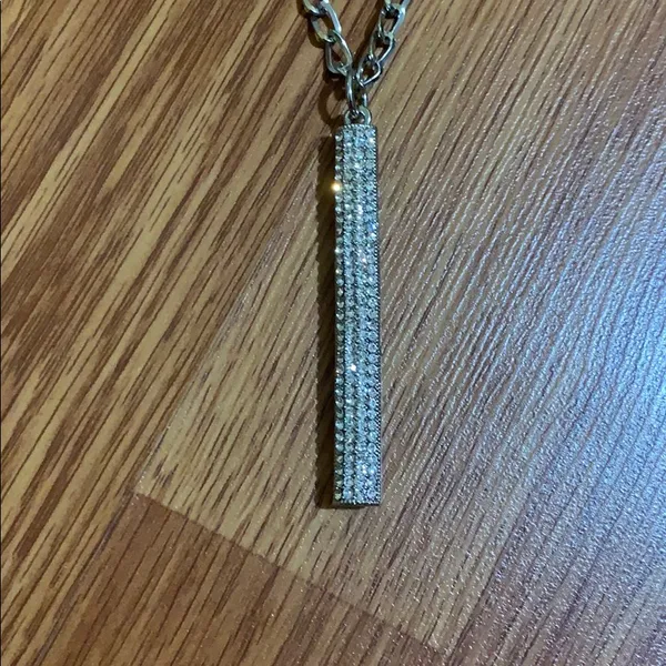 Rhinestone rod necklace - Image 2