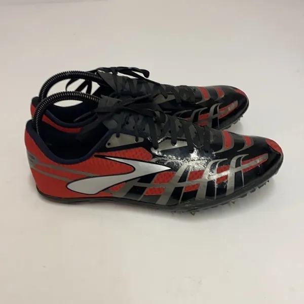 Brooks PR Sprint‎ 3 Track Shoe, Red/Black/Silver A12 - Image 7