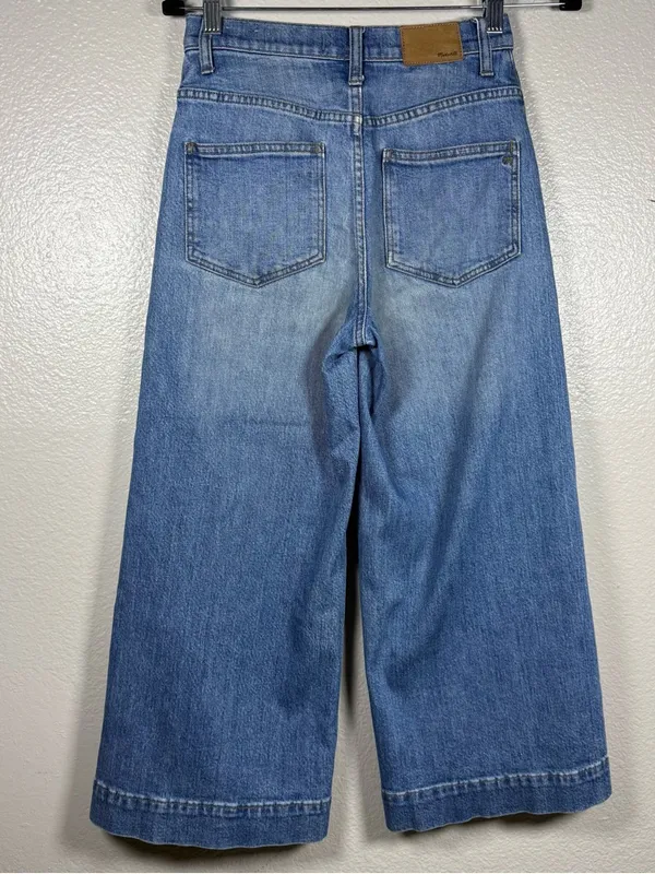 Madewell wide leg crop jeans SZ:24 - Image 5